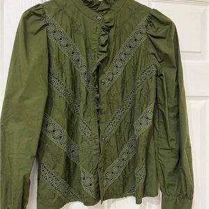 Sezane Lou perfect green 34